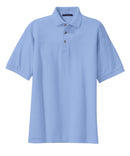 Port Authority Men s Big Shrink Resistant Pique Polo Shirt Light Blue