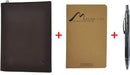 Pocket Notebook Cover by Metier Life | Canvas with Vegan Leather - Brown