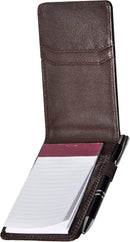 Tactical 365 Operation First Response Deluxe Leather Memo Pad Holder Brown