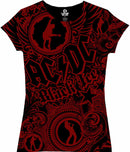Women's  AC DC Girls Got Rhythm - Black T-Shirt, Large