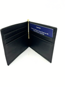 Royce Leather Men's Cash Clip Wallet with Outside Pocket-Metro Collection Black