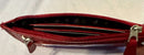 Royce Leather Women’s ID Wallet; Slim RFID  Fine Leather New  -red