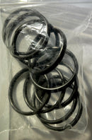 Split Keyrings - Silver tone or Black 1 inch or 1 1/2 inch 