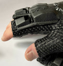 Half-Finger Gloves - Black -Paintball Gloves Sm- Med- Large