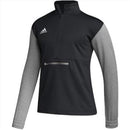 Adidas Team Issue 1/4 Zip Long Sleeve T-Shirt Black/Grey-HI3068,Grey/Grey-HI3069