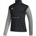 Adidas Team Issue 1/4 Zip Long Sleeve T-Shirt Black/Grey-HI3068,Grey/Grey-HI3069
