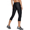 Under Armour 1309652 Women's HeatGear Capri Leggings - Black (001)