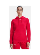 Under Armour 1300261-600 Women's Red Hustle Fleece Hoodie - Red