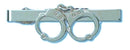 Uniform  Attached Handcuff Style Tie Bar Available in Silver or Gold Tone