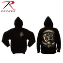 Rothco 80333 Black Ink U.S.M.C. Bulldog Hooded Pullover Sweatshirt