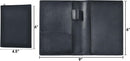 Pocket Notebook Cover by Metier Life | Canvas with Vegan Leather - Leather Black