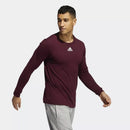 Adidas EK0197 Men's Amplifier Creweck Long Sleeve Tee - Maroon