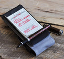 Triple Pen Case and Note Jotter by Metier Life - Magnetic Closure