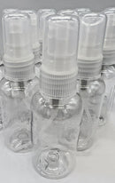 12 Pack 2 oz Mini Spray Bottles | PET Plastic with Included Spray Nozzle | Fine 