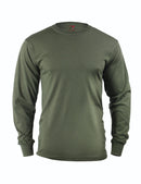Rothco 60118 Long Sleeve Solid Poly/Cotton T-Shirt - Olive Drab
