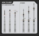 Space Rocket by Magnet Driver | Precision Screwdriver Kit with Magnetic Extender