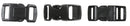 5/8'' Black Plastic Side Release Buckle Or 1/2" Or 3/8" -In Packs Of 6 Buckles