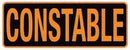 Large Constable Back Patch Badge Emblem 11X4 Gold/black