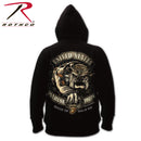 Rothco 80333 Black Ink U.S.M.C. Bulldog Hooded Pullover Sweatshirt
