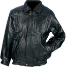 Maxam Italian Mosaic Design Genuine Top Grain Lambskin Men's Black Jacket XL