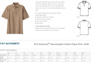 K420 Port Authority Heavyweight Cotton Pique Polo-Faded Blue-Men's XL (Chest 51)