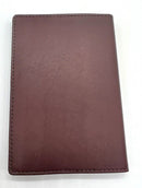 Royce Leather Foil Stamped Passport Quality Jacket Leather Holder Cover Burgundy