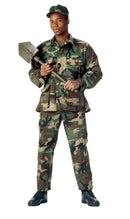 Rothco 5944 Woodland Camo Rip-Stop BDU Shirt - All Lengths