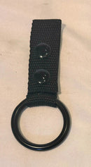 Police Nylon Web Night Stick Baton Ring Holder for Duty Belt with 2 Black Snaps