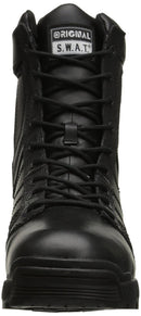 Original S.W.A.T. 123401 Men's Metro Air 9 In Waterproof SideZip Boot Black Used