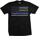 Thin Blue Line Flag T-Shirt Black