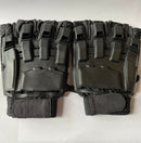 Half-Finger Gloves - Black -Paintball Gloves Sm- Med- Large