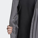 Adidas Basic 3 Stripes Rain Ready Jacket BLK FI0574/GRY GE5867