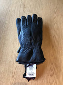 Diamond Plate Genuine Leather XR2 Insulation Motorcycle Gloves, Black, Medium