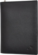 Pocket Notebook Cover by Metier Life | Canvas with Vegan Leather - Leather Black