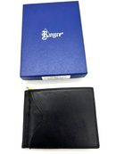 Royce Leather Men's Cash Clip Wallet with Outside Pocket-Metro Collection Black