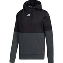 Adidas Men's Team Issue Pullover Hoody - Black FQ0155/Maroon FQ0163