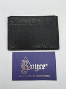 Royce Leather Men's Pebble Identity Safe RFID Credit Card Wallet Black 
