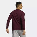 Adidas EK0197 Men's Amplifier Creweck Long Sleeve Tee - Maroon