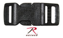 5/8'' Black Plastic Side Release Buckle Or 1/2" Or 3/8" -In Packs Of 6 Buckles