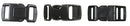 5/8'' Black Plastic Side Release Buckle Or 1/2" Or 3/8" -In Packs Of 6 Buckles