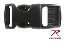 5/8'' Black Plastic Side Release Buckle Or 1/2" Or 3/8" -In Packs Of 6 Buckles