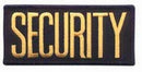 2 Small Security Patches/ 4 1/4 inches x 2 inches GOLD / BLACK
