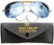 10201 Rothco Mirror Aviator Style Sunglasses w/Case