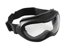10379 ROTHCO TACTICAL GOGGLES - BLACK W/CLEAR LENS / 'CE'