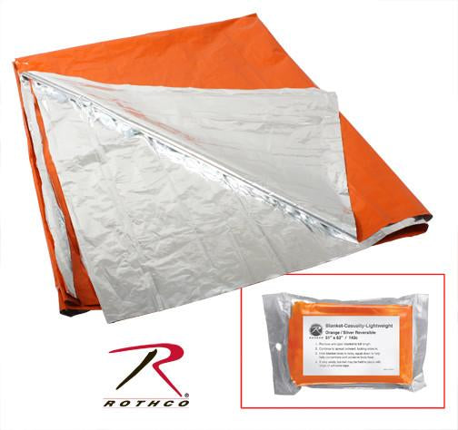 1043 Rothco Polarshield Silver/Orange Survival Blanket