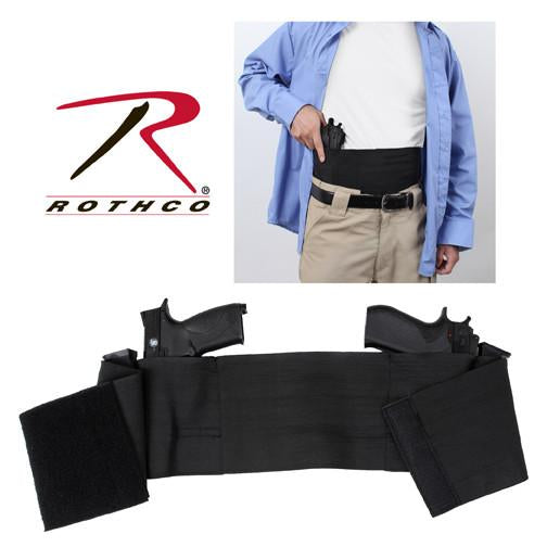 10769 Rothco Concealed Elastic Belly Holster - Black