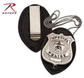 1131 Rothco Leather Clip-on Badge Holder