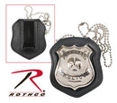 1135 Rothco Leather Cut Out Clip-on Badge Holder