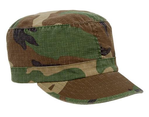 1153 Rothco Women Adjustable Vintage Fatigue Cap - Woodland Camo