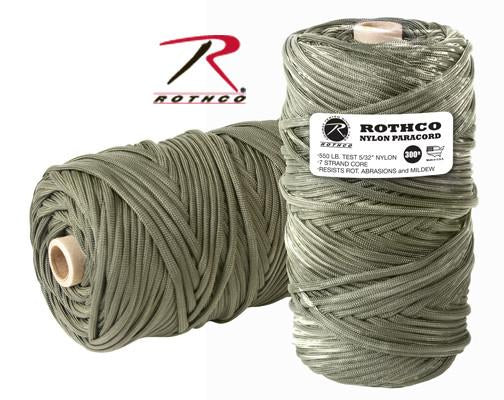 139 Rothco Nylon Paracord 550lb 300 Ft Tube / Olive Drab